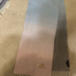 Loro Piana Pink and Gray Scarf